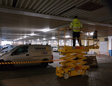 Tryggare parkeringsgarage i Skäggetorp med KNX