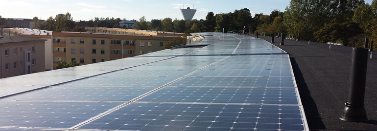 Vallacom installerar 131kW smart solel i Nyköping